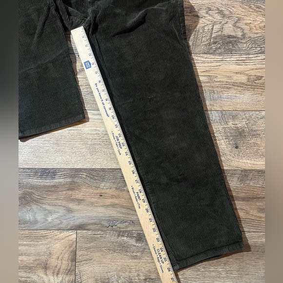 Lauren Jeans Co. Ralph Lauren Pants Women's 12p Green Corduroy Straight 31x26 - Picture 3 of 5